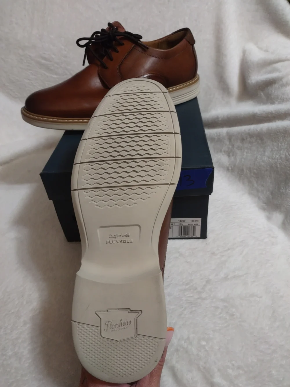 Florsheim Brown Leather Lace-Up Dress Shoes for Men